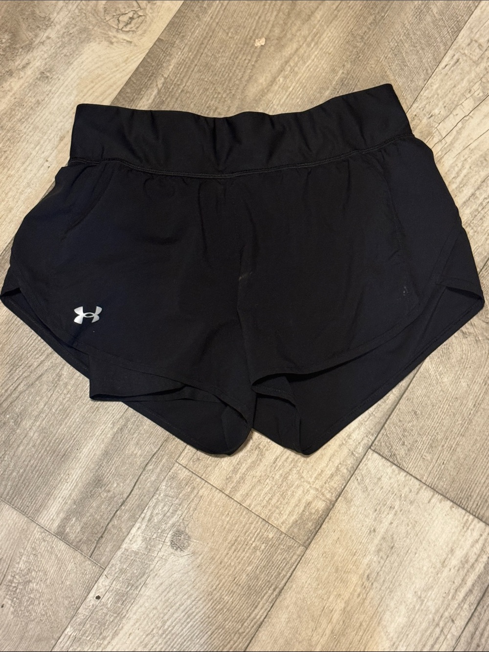 Under Armour Black Women's Athletic Shorts with Reflective Logo